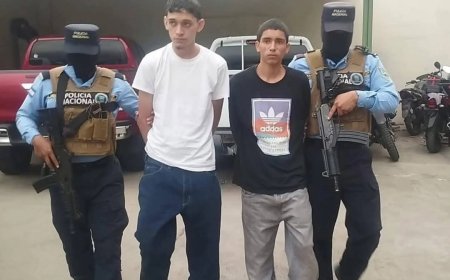 Capturan a dos supuestos pandilleros vinculados a extorsión y otros delitos en Comayaguela