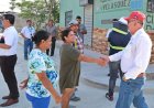 Alcalde cholomeño supervisa pavimentación de calle en Exitos de Anach Uno