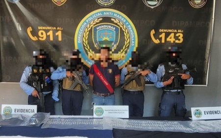 DIPAMPCO captura miembro de estructura de distribuidores de droga en El Progreso, Yoro.