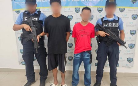 Capturan a dos miembros de banda 'El Pancho' en El Progreso, Yoro