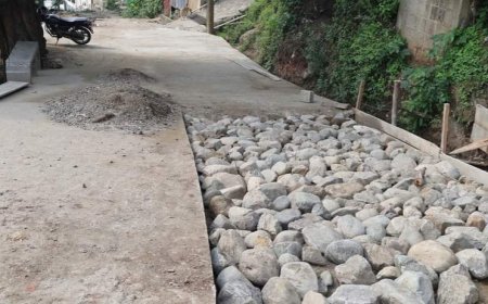 Satisfactorio avance en pavimentación de calle en la colonia Victoria, Choloma