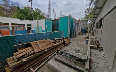 Asi avanza reconstrucción de la escuela Tiburcio Martinez Funez de Choloma