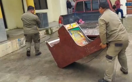 Decomisan maquinas traga monedas por no tener permiso de operación