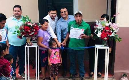 15 familias de escasos recursos económicos son beneficiadas con una vivienda en Santa Cruz de Yojoa