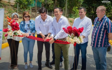 Inauguran pavimentación de calle en barrio La Bonanza, Las Vegas, Santa Bárbara