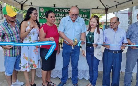 Inauguran pavimentación de tramo de calle en la colonia Éxitos de Anach Dos, Choloma