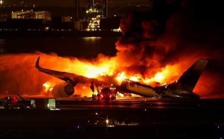 Continúan las tragedias en Japón, avión se invendia con 379 pasajeros