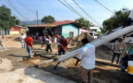 Avanza pavimentación de calles en el barrio Guayabal, Choloma, Cortés