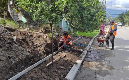 Asi avanza la construcción de obras complementarias en el Guayabal y Barrio Abajo, Choloma