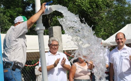 496 familias de Flor del Campo de Villanueva, Cortés, son beneficiadas con agua potable