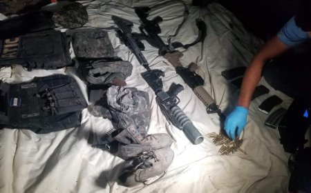 Policia Nacional encuentra arsenal a pandilla en Tegucigalpa