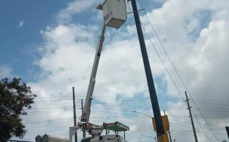 Mejoran alumbrado publico en el municipio de Puerto Cortéss
