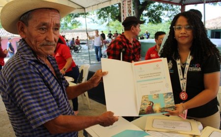 El Instituto de la Propiedad beneficia a 373 familias con título en Santa Bárbara