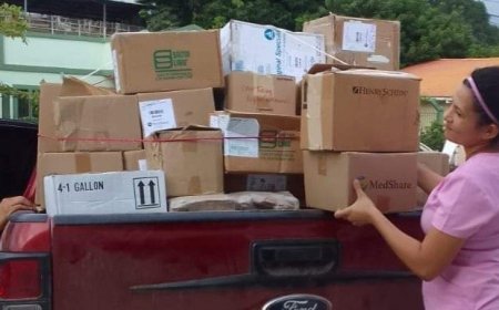 CEPUDO ayuda con material quirurgico a Clinica Materno Infantil de San Antonio de Cortés