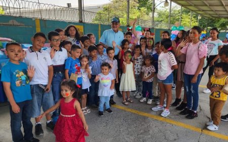 Empresa Aguas de Choloma celebra el Dia del Niño a los hijos de sus colaboradores.