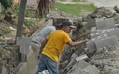 Construyen cunetas para aguas pluviales en varias zonas de Choloma