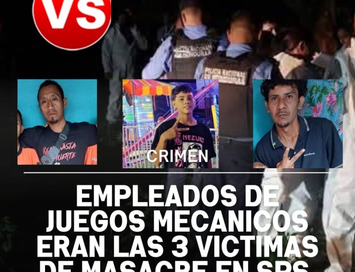 Empleados de juegos mecánicos eran los asesinados ayer por la noche en San Pedro Sula