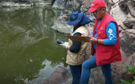 El ICF investiga matanza de peces en Goascorán, Valle.
