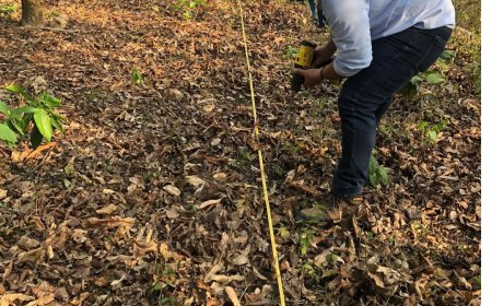 Sanaa región norte realiza estudio geofísico en la aldea Los Ángeles, Santa Rita, Yoro.