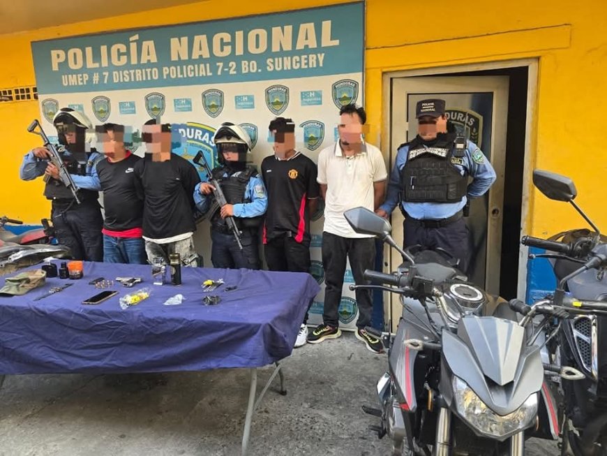 Desarticulan banda dedicada al supuesto robo de viviendas en San Pedro Sula