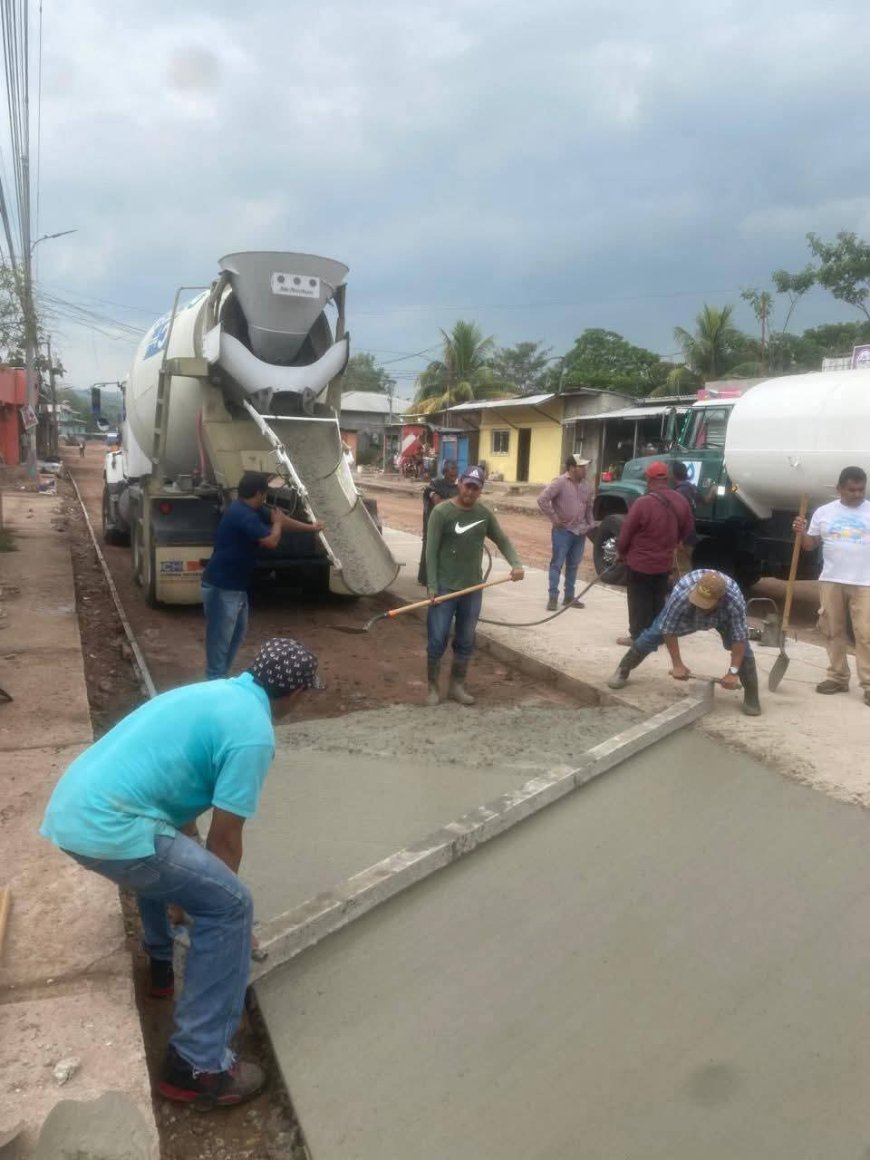 Dos Caminos, Villanueva, Cortés, avanza a paso firme en su desarrollo