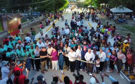 Inauguran 1ra etapa de pavimentación de calle en sector garifuna de Puerto Cortés