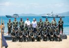 Clausuran V Curso Internacional de Buceo Militar de Combate en Puerto Castilla, Trujillo, Colón.