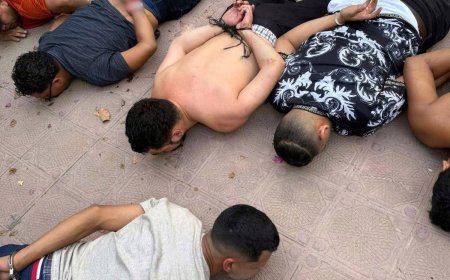 La Policia captura a 6 pandilleros con drogas y armas en Tegucigalpa.