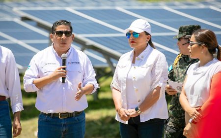 Inauguran segunda fase de proyecto fotovoltaico hibrido de energia en Islas de la Bahia