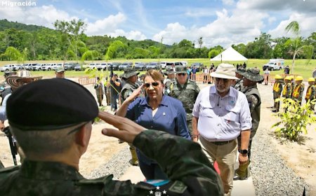 Presidenta Xiomara Castro visita el segundo Batallon de Protección Ambiental