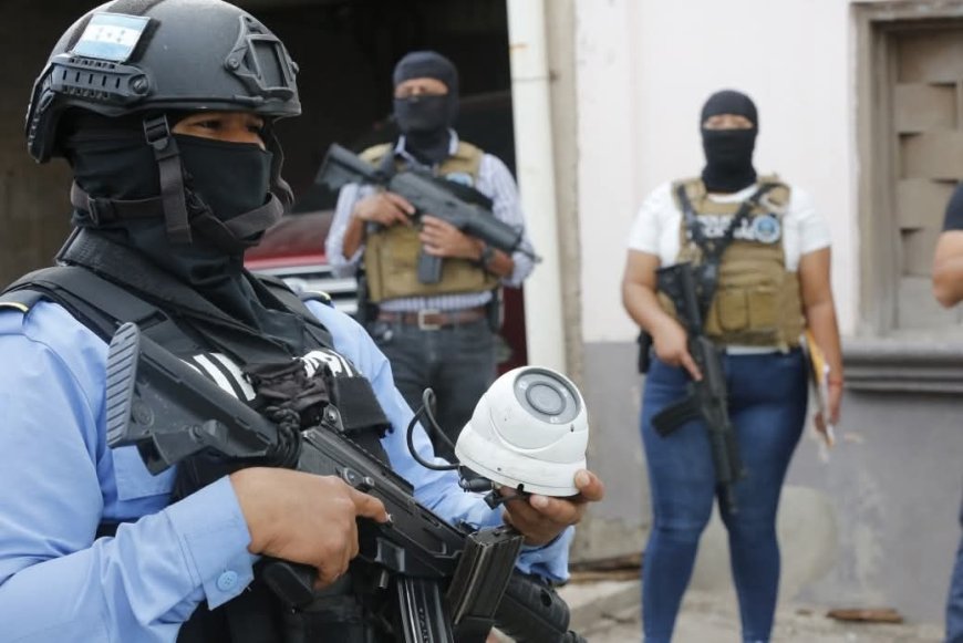 Policia desarticula red de video vigilancia de criminales en Tegucigalpa.