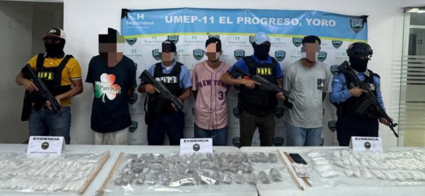 La DNPA captura a tres hombres con supuesta droga en Santa Rita, Yoro