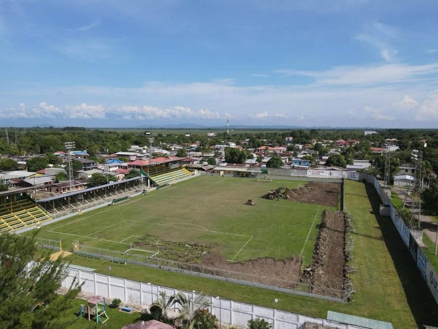 CONDEPOR retira proyecto de remodelación del estadio Humberto Micheletti de El Progreso.