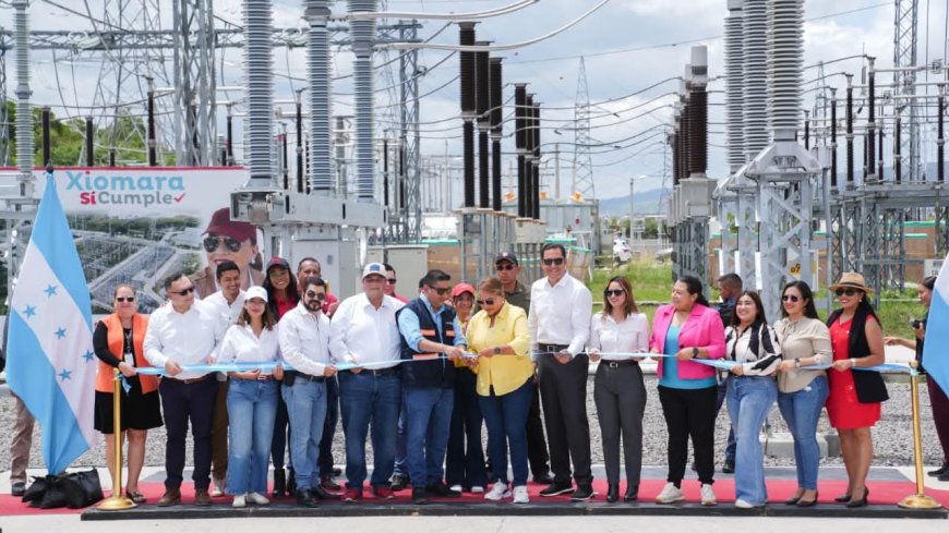 Presidenta Xiomara Castro inaugura ampliación de subestación eléctrica Tocontin en Tegucigalpa