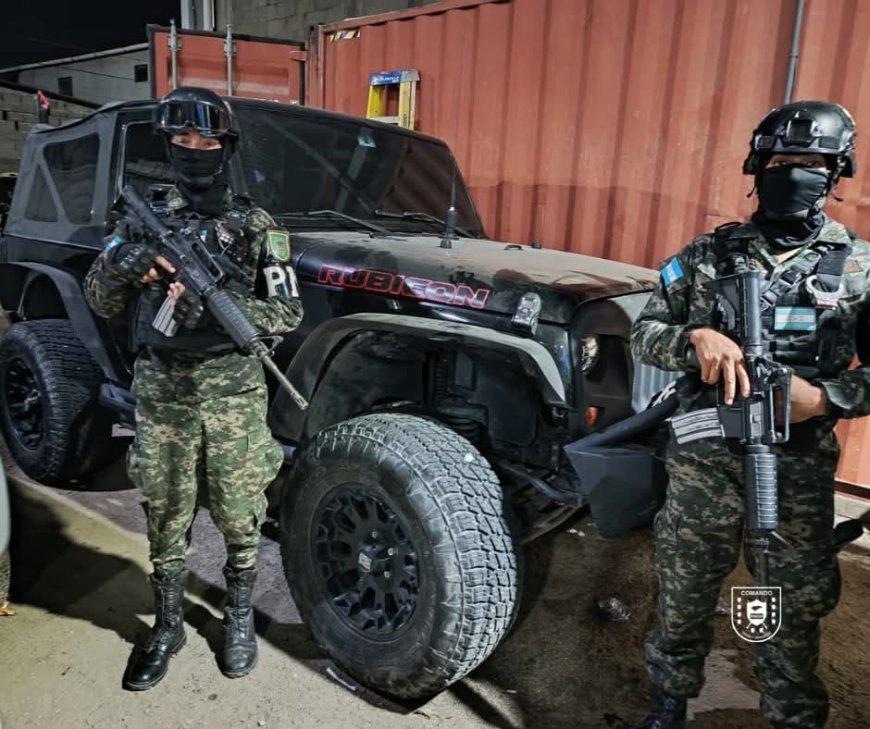 Policía Militar aseguran armas, droga y dinero tras operación en San Pedro Sula