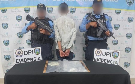 Capturan amenor de 15 años de edad con droga en El Progreso, Yoro
