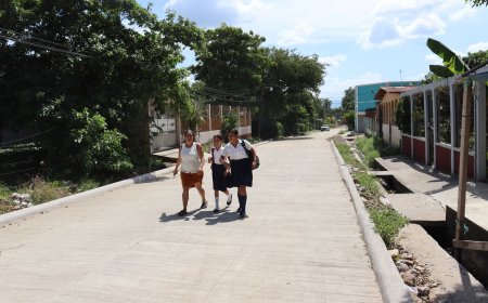 El barrio Cabañas de Villanueva, Cortés, ya cuenta con otra calle pavimentada