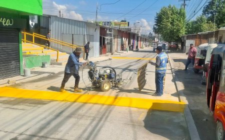 Municipalidad de Choloma señaliza calles en la López Arellano.