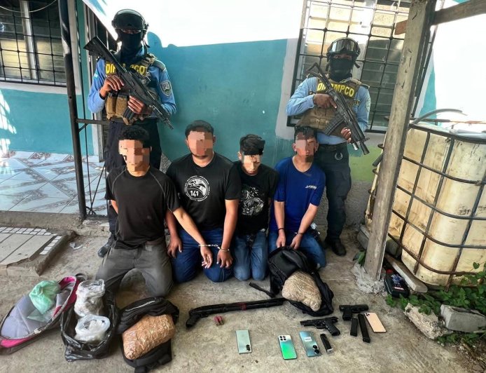 Capturan a supuestos pandilleros en Lomas del Carmen, San Pedro Sula