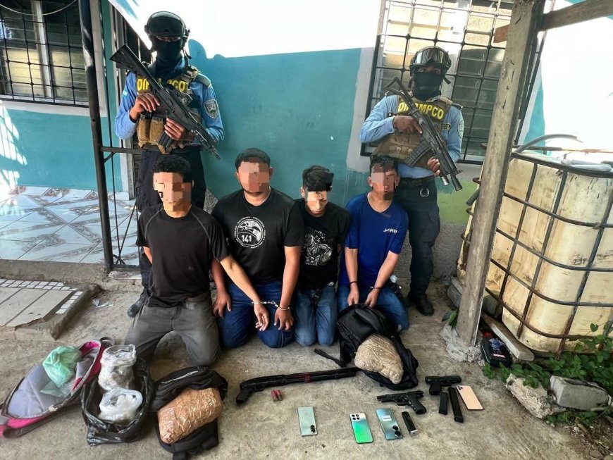 Capturan a supuestos pandilleros en Lomas del Carmen, San Pedro Sula