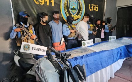 Capturan a 5 pandilleros con armas y droga en Choloma