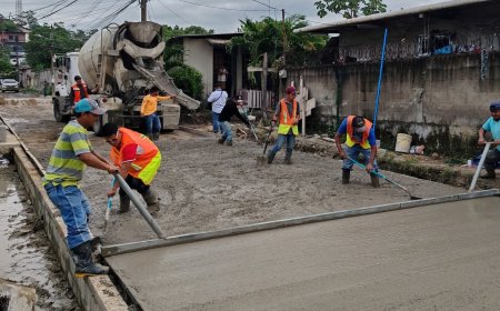 Alcaldia pavimentan calle en la colonia Exitos de Anach #1 en Choloma