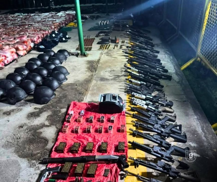 Droga, indumentaria policial y armas de alto poder encuentra la Policia en SPS