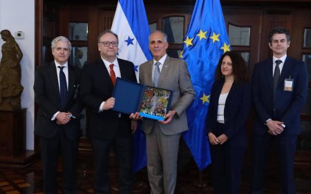 Misión de observación electoral de la UE entrega informe final a Nasry Asfura