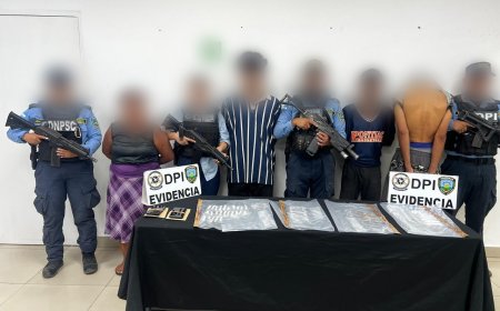 Capturan a cuatro con droga en El Progreso, Yoro.