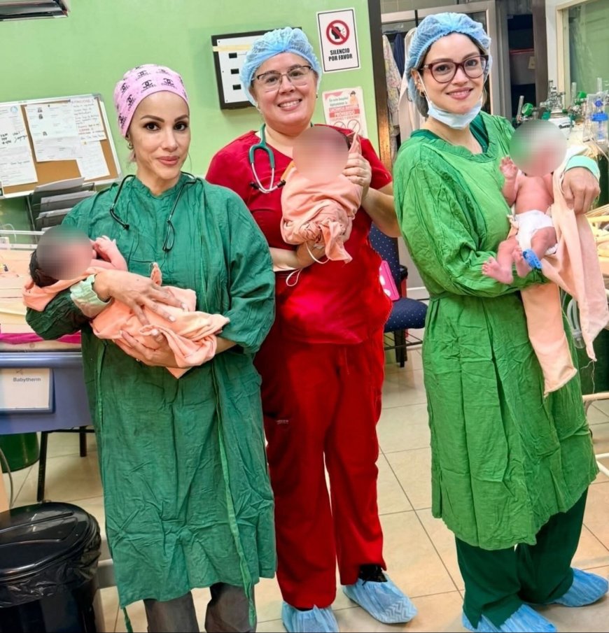 Nacen trillizos en el hospital Mario Catarino Rivas de SPS