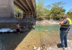 La SIT levanta estudio sobre daños en cabezal de puente en Rio Bonito en La Ceiba.
