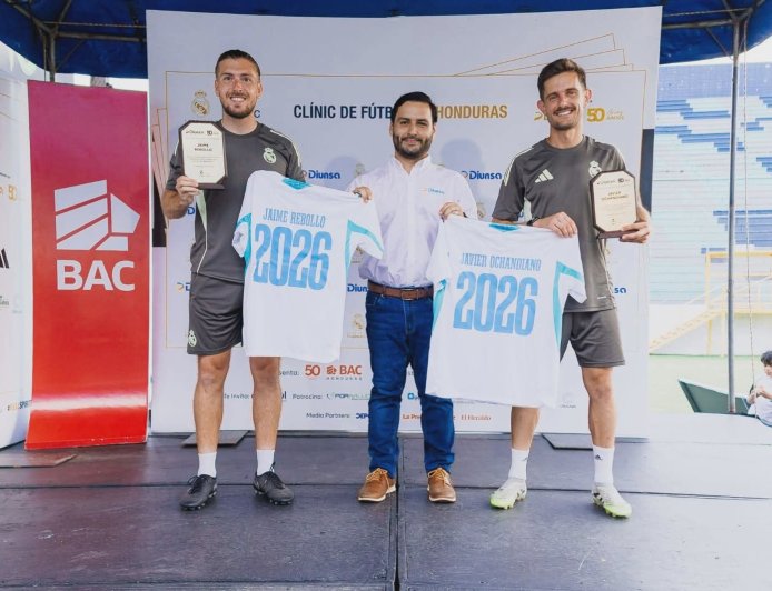 DIUNSA celebró la clausura de los Clinics de la Fundación Real Madrid en el Estadio Francisco Morazán, en San Pedro Sula