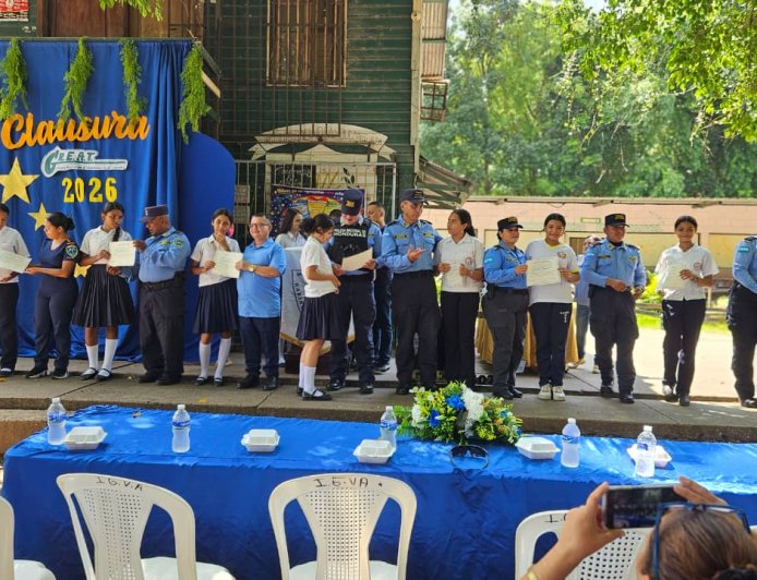 Policia clausura programa GREAT en colegio de Santa Rita, Yoro
