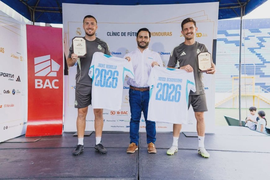 DIUNSA celebró la clausura de los Clinics de la Fundación Real Madrid en el Estadio Francisco Morazán, en San Pedro Sula